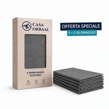 5 PANNI MAGICI + 5 IN OMAGGIO