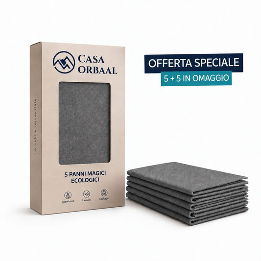 5 PANNI MAGICI + 5 IN OMAGGIO