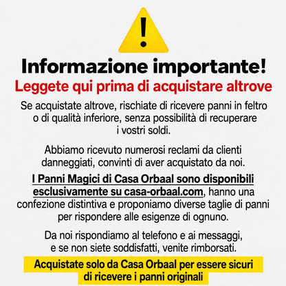 5 PANNI MAGICI + 5 IN OMAGGIO